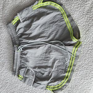 UO URBAN OUTFITTERS Nylon Running Shorts Elastic Waistband Reflective Trim Sz S